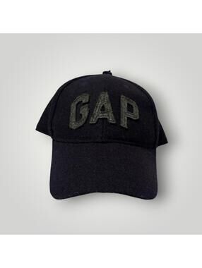 Gap Wool Blend Logo Baseball Cap Black One Size Men’s
